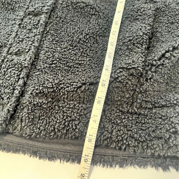 Lululemon Sz 4 Textured Fleece Button Jacket Black - Picture 6 of 9